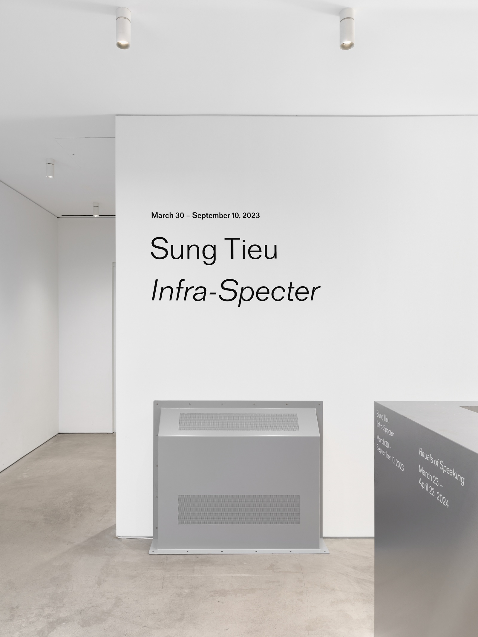 Infra-Specter with Sung Tieu. March 30 – September 10, 2023
