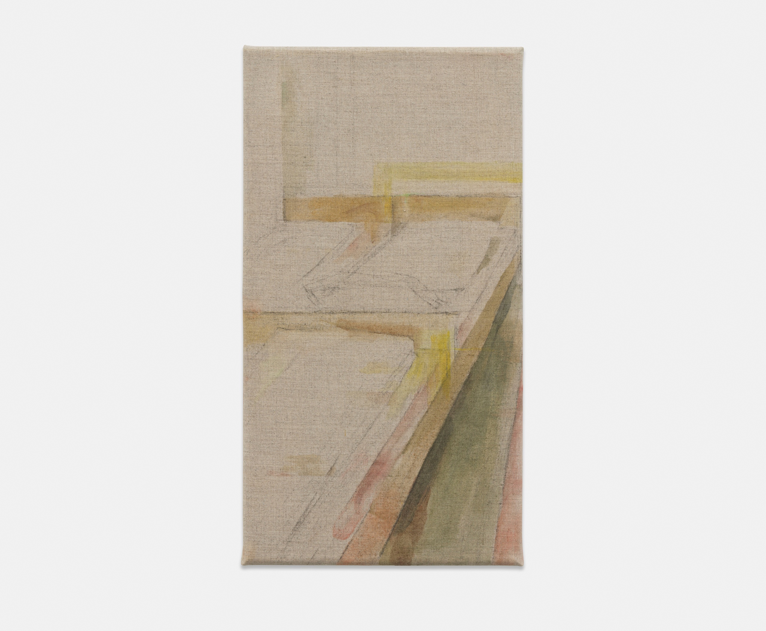 Beaux MendesUntitled, 2023distemper and charcoal on linen37 x 20 cm | 14 1/2 x 7 3/4 in