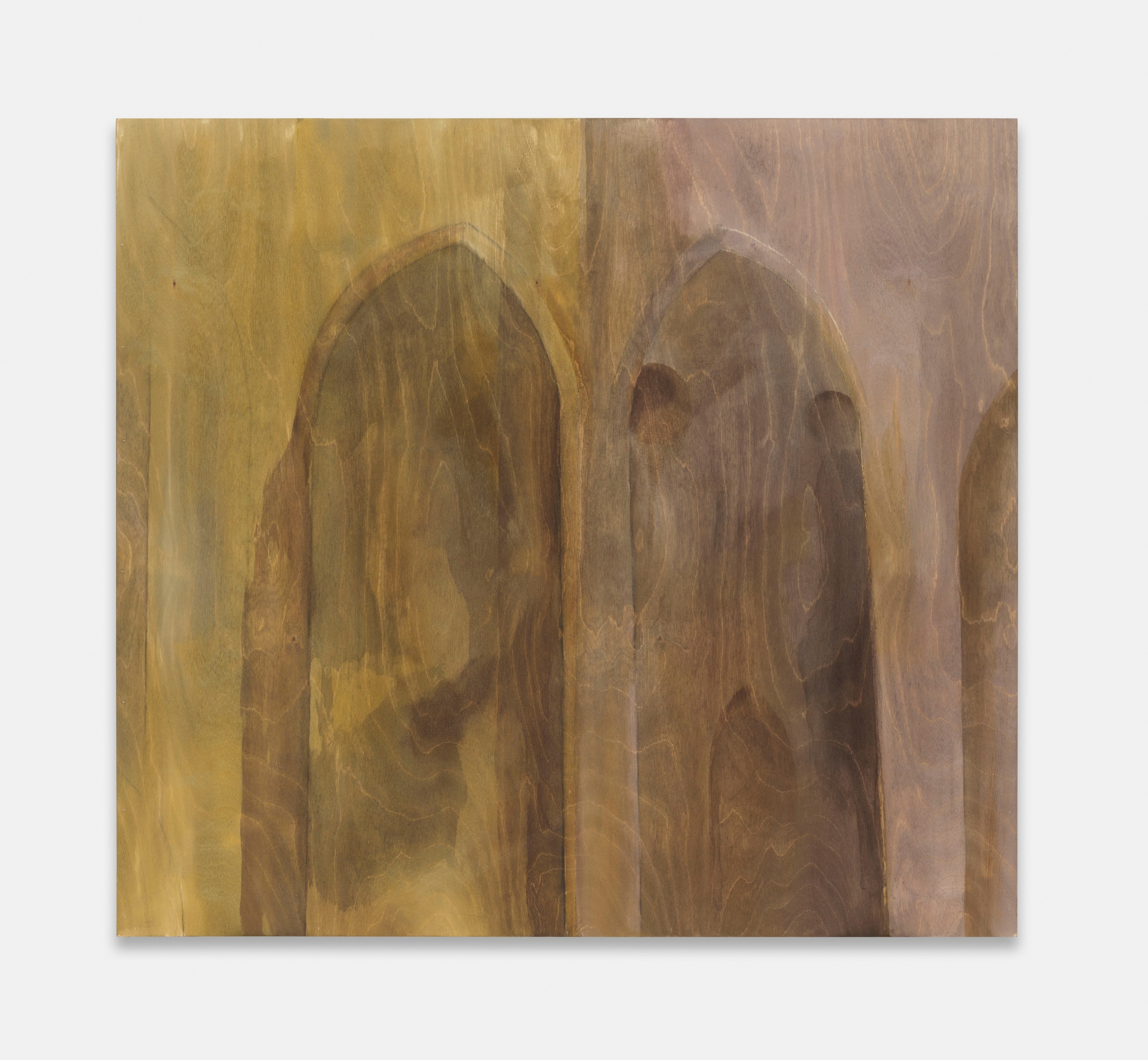 Beaux MendesUntitled, 2022wood stain on panel76.5 x 84.5 cm | 30 x 33 1/4 in
