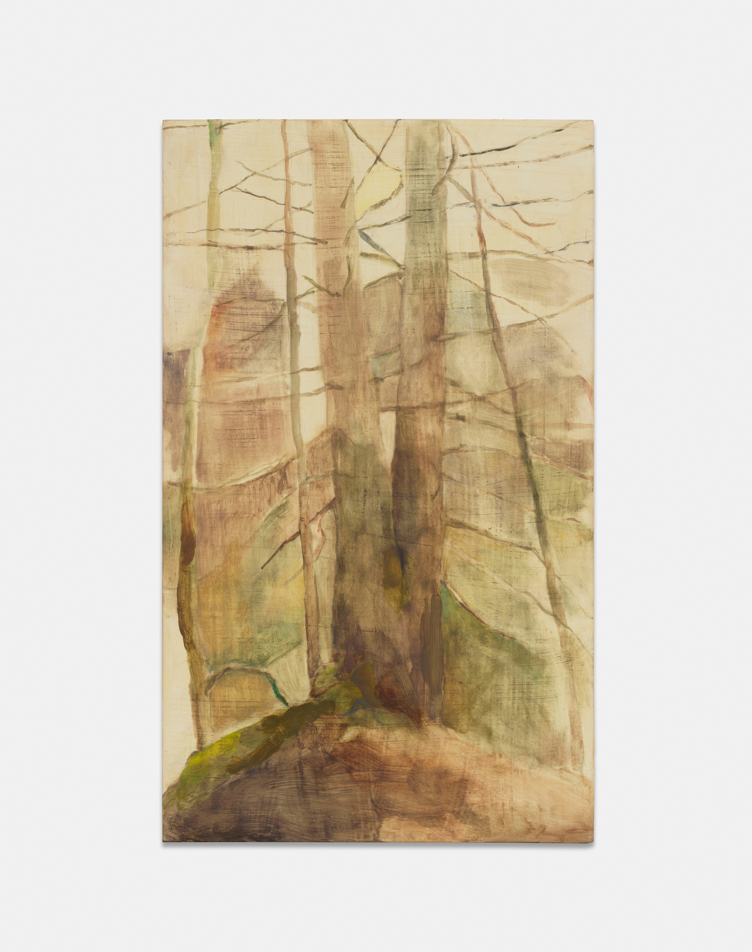 Beaux MendesUntitled, 2023oil and charcoal on half-chalk ground on panel44 x 27.5 cm | 17 1/3 x 10 3/4 in