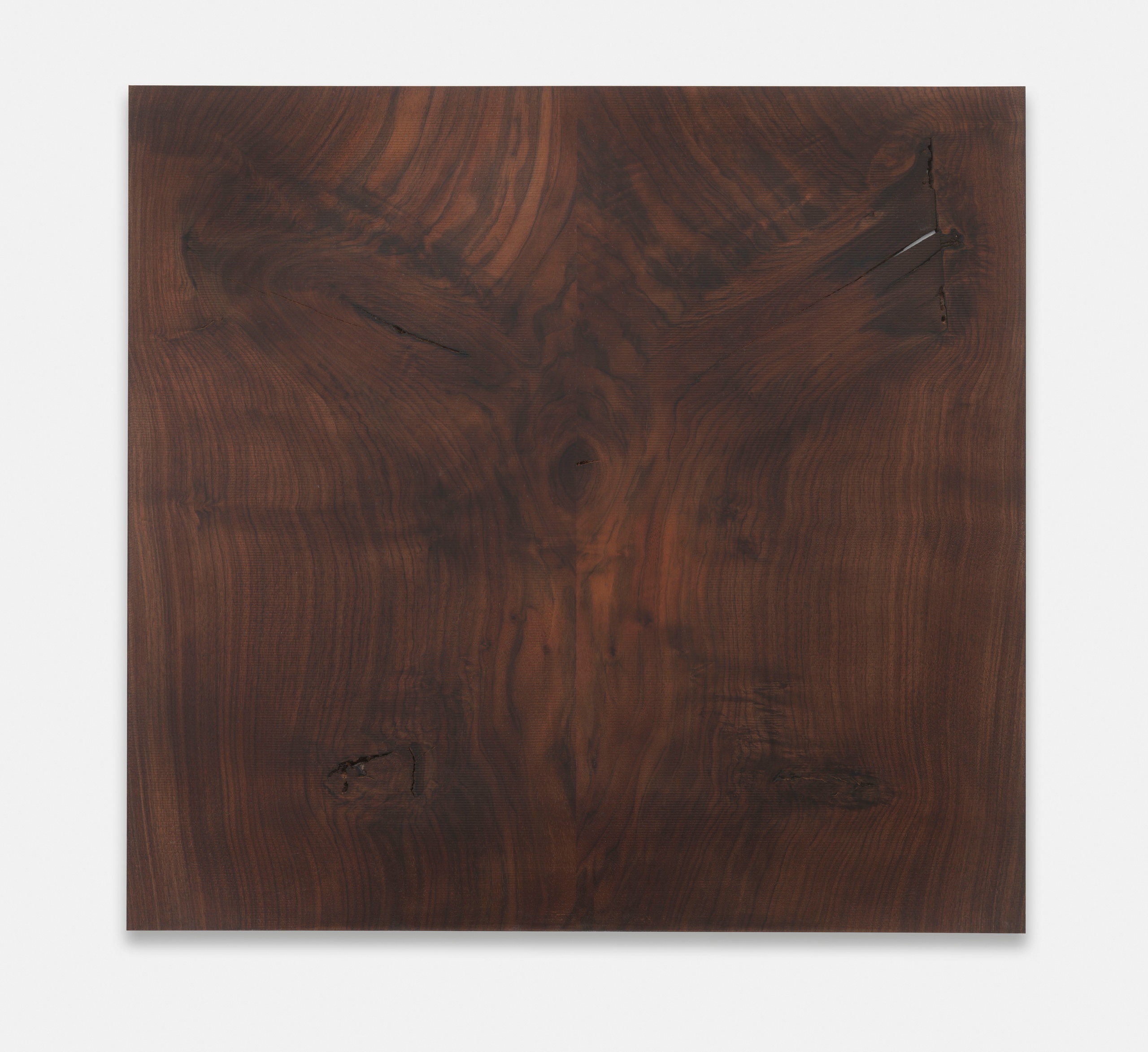 Beaux MendesEagle, 2023CNC-milled bookmatched claro walnut62 x 65 x 4 cm | 24 1/2 x 25 2/3 x 1 1/2 in