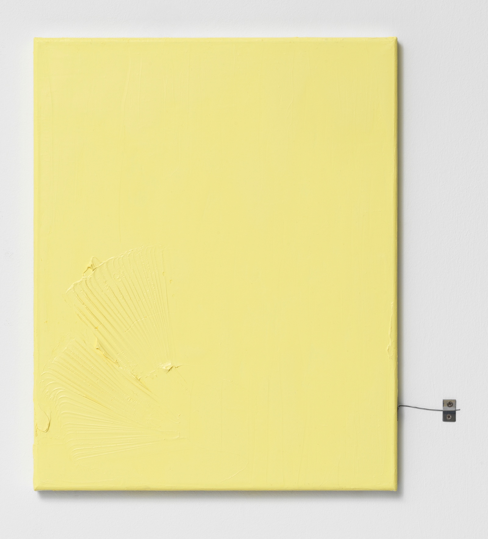 Untitled, 2018. oil on canvas, aluminium, screws. 51 x 45 cm