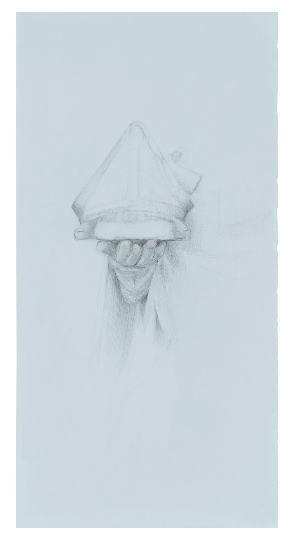 Die Einholung, 2017. pencil on paper. 50 x 25.3 cm