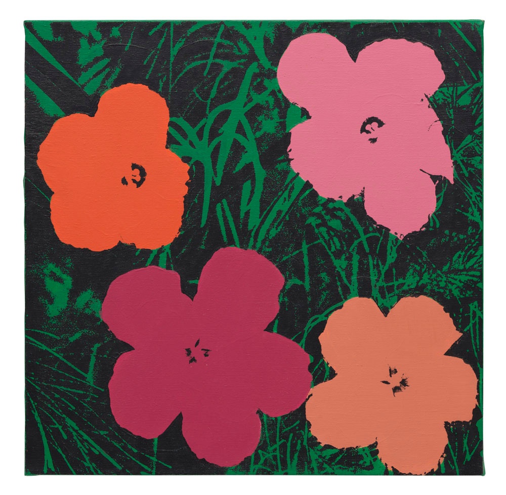 Sturtevant. Warhol Flowers, 1965. silkscreen print. 58 x 55 cm
