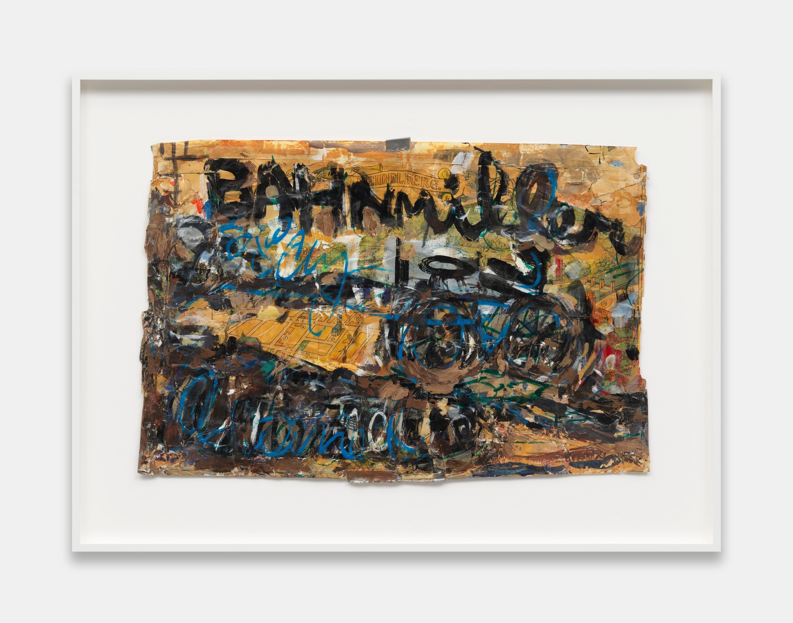 Cay BahnmillerUntitled, 1997Oil, latex, adhesive tape, marker, varnish on paper41.3 x 61.3 cm (16 1/4 x 24 1/4 inches) 