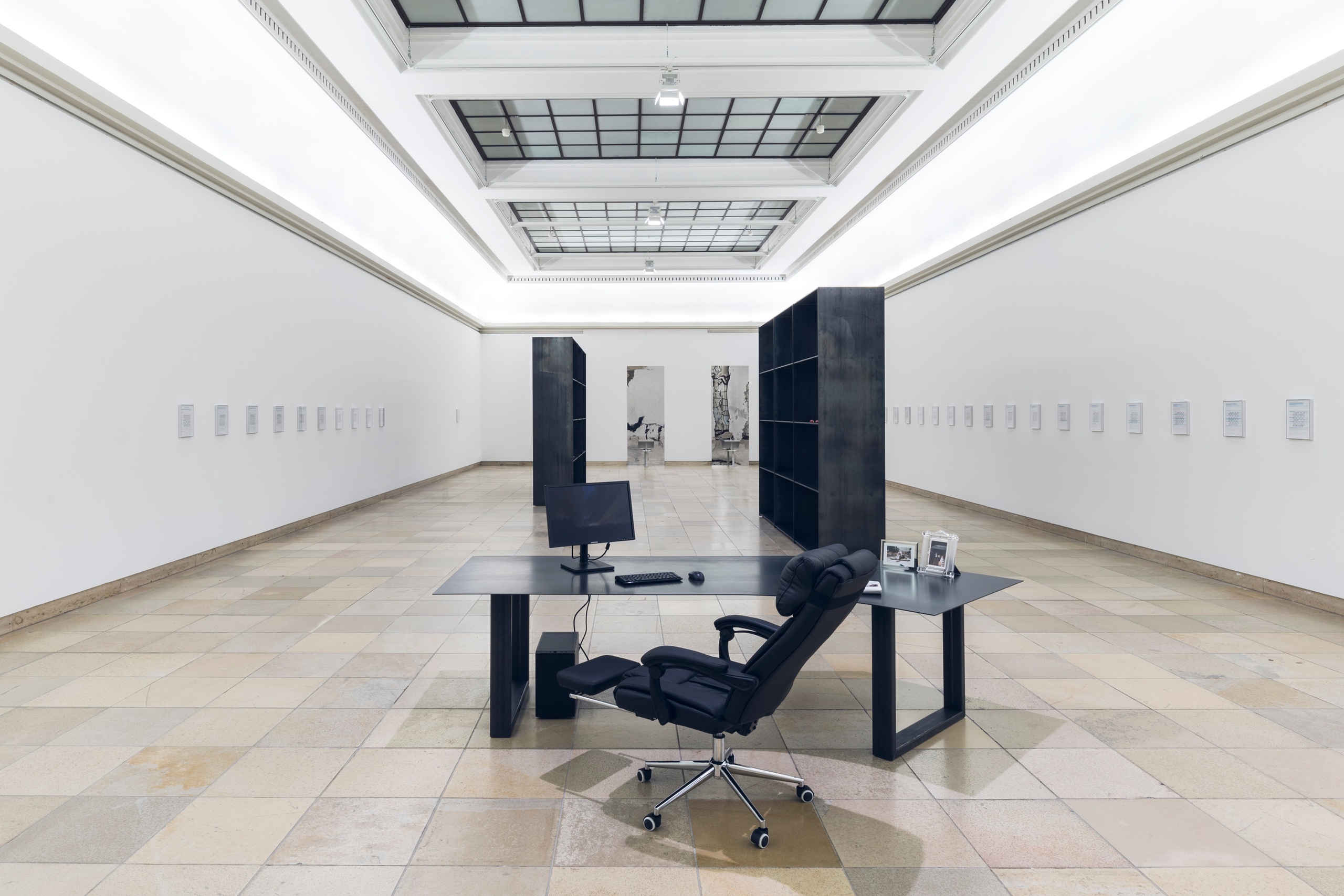 Installation view, Sung Tieu, Zugzwang, Haus der Kunst, Munich, 31 January - 30 August 2020